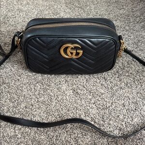Gucci Black Marmont Crossbody Bag